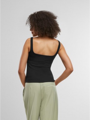 2 Броя Дамски Потници Ladies Wide Neck Rib Top 2-Pack black+powderblue XXL