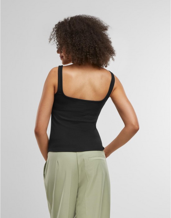 2 Броя Дамски Потници Ladies Wide Neck Rib Top 2-Pack black+powderblue XXL