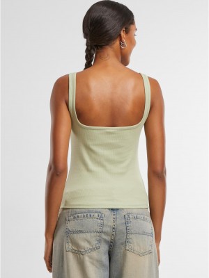 2 Броя Дамски Потници Ladies Wide Neck Rib Top 2-Pack white+softsalvia XXL