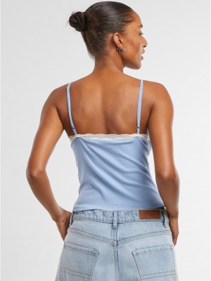 2 Броя Дамски Потници Ladies V-Neck Lace Top 2-Pack cloud+powderblue XXL