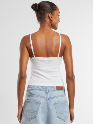 2 Броя Дамски Потници Ladies V-Neck Lace Top 2-Pack paleolive+offwhite XXL