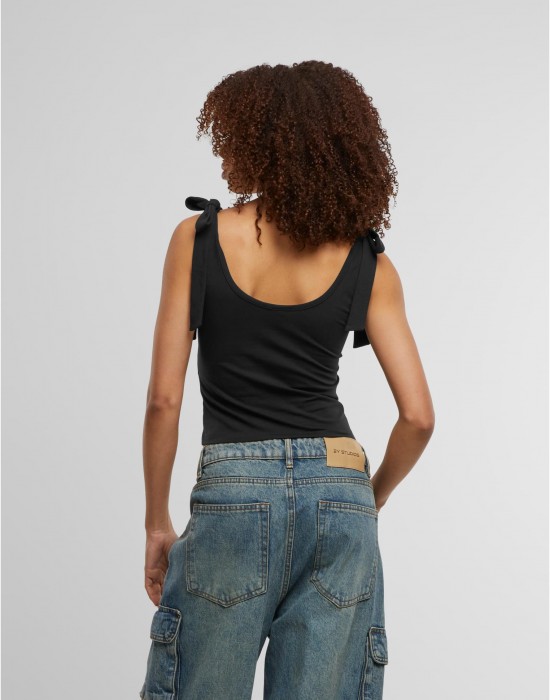 2 Броя Дамски Потници Ladies Tied Basic Jersey Top 2-Pack black/black XXL