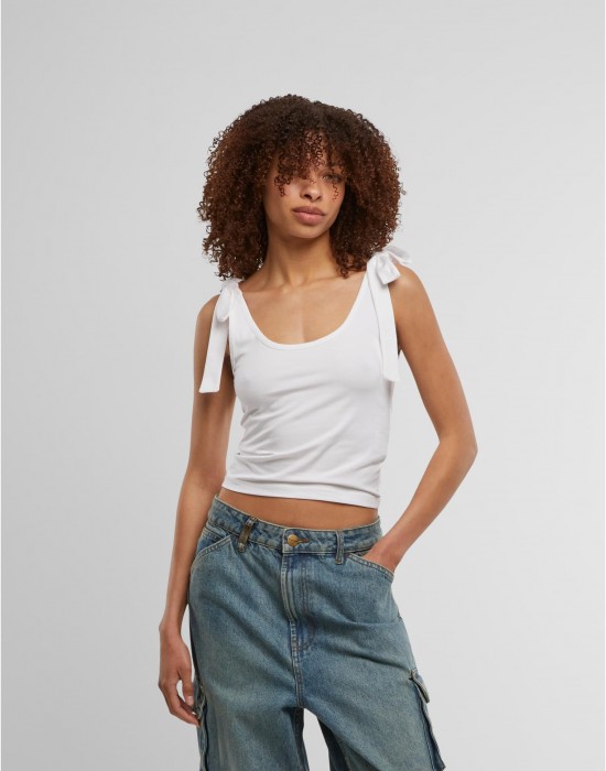 2 Броя Дамски Потници Ladies Tied Basic Jersey Top 2-Pack black/white XXL