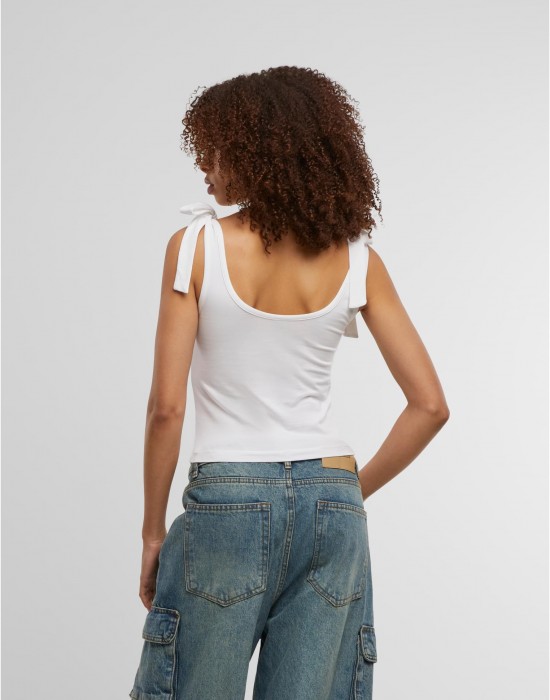 2 Броя Дамски Потници Ladies Tied Basic Jersey Top 2-Pack white/white XXL