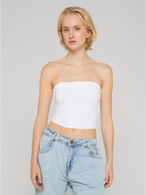 2 Броя Дамски Потници Ladies Bandeau Cropped Top 2-Pack black/white XS