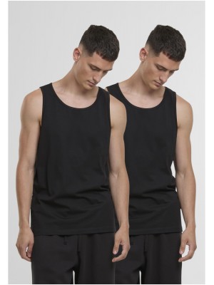 2 Броя Мъжки ПотнициJersey Loose Tank 2-Pack black+black XXL 2 Броя Мъжки ПотнициJersey Loose Tank 2-Pack black+black XXL