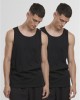 2 Броя Мъжки ПотнициJersey Loose Tank 2-Pack black+black XXL 2 Броя Мъжки ПотнициJersey Loose Tank 2-Pack black+black XXL