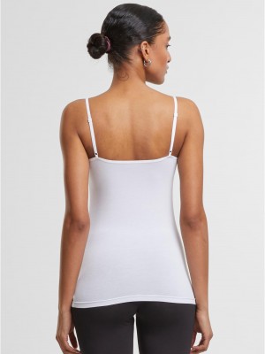 2 Броя Дамски Потници Ladies Bamboo Tank Top 2-Pack white+white XS