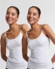 2 Броя Дамски Потници Ladies Bamboo Tank Top 2-Pack white+white XS