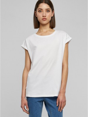 2 Броя Изчистени Дамски ТенискиLadies Extended Shoulder Tee 2-Pack lemonadepink+white XXL