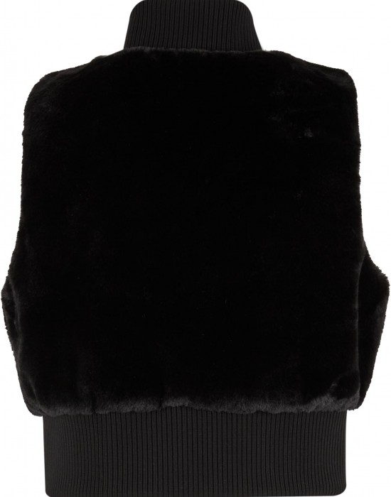 Грейка Ladies Cropped Faux Fur Vest black XS