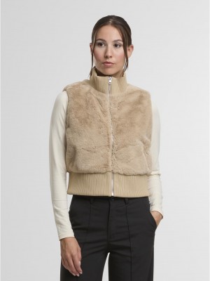 Грейка Ladies Cropped Faux Fur Vest wetsand XS Грейка Ladies Cropped Faux Fur Vest wetsand XS