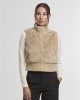 Грейка Ladies Cropped Faux Fur Vest wetsand XS