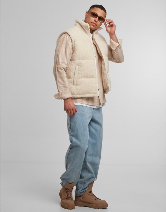 Грейка Basic Teddy Puffer Vest whitesand XXL Грейка Basic Teddy Puffer Vest whitesand XXL