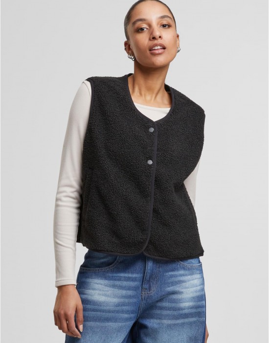 Грейка Ladies Buttoned Teddy Vest black XXL