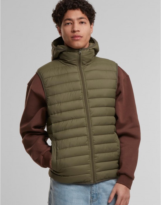 Грейка Basic Light Weigh Vest With Hood darkolive XXL Грейка Basic Light Weigh Vest With Hood darkolive XXL