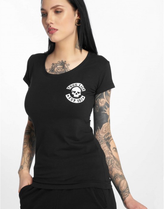 Тениска Thug Life Nikki T-Shirt  black XXL