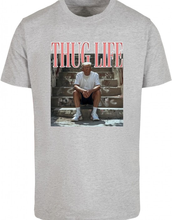 Тениска TLTS220M ThugLife Trump T-Shirt heather grey XXL Тениска TLTS220M ThugLife Trump T-Shirt heather grey XXL