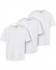 Тениска за момчета Boys Tall Tee 3 Pack white+white+white 158/164