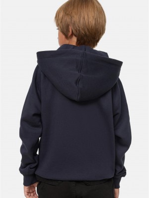 Boys Blank Hoody navy 158/164