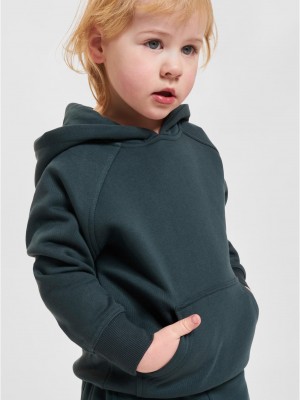Boys Blank Hoody bottlegreen 158/164