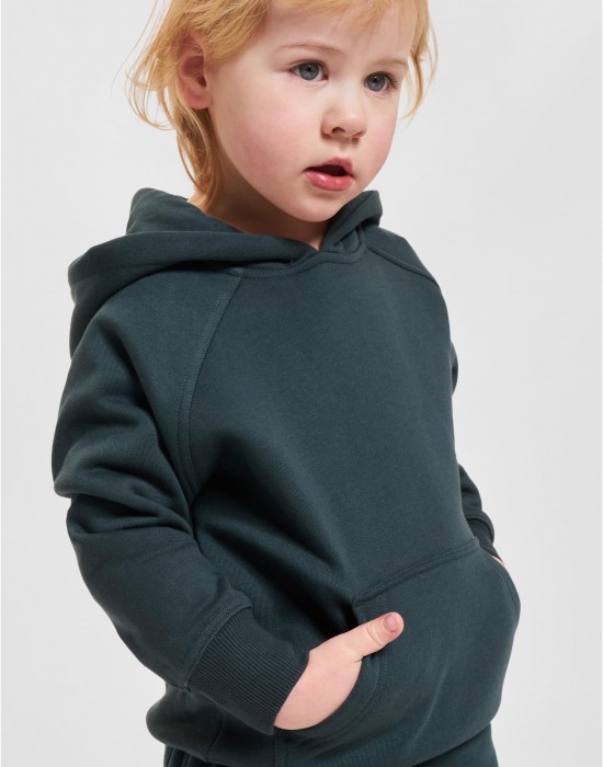 Boys Blank Hoody bottlegreen 158/164