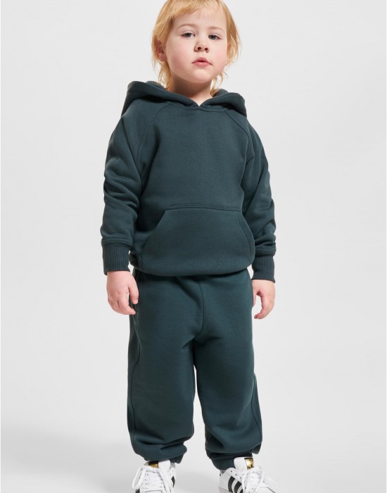 Boys Blank Hoody bottlegreen 158/164