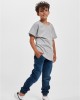 Тениска за момчета Boys Long Shaped Turnup Tee grey 158/164