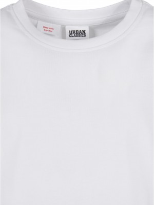 Тениска за момчета Boys Long Shaped Turnup Tee white 158/164