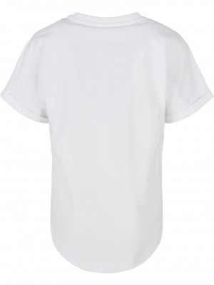 Пакет от 2 броя тениски момчетаBoys Long Shaped Turnup Tee 2-Pack charcoal+white 158/164