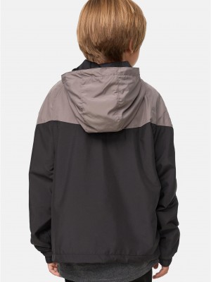 Boys 2-Tone Tech Windrunner asphalt/black 158/164