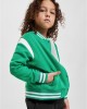 Boys Inset College Sweat Jacket bodegagreen/white 158/164
