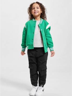 Boys Inset College Sweat Jacket bodegagreen/white 158/164