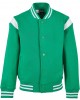 Boys Inset College Sweat Jacket bodegagreen/white 158/164
