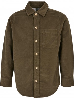 Boys Corduroy Shirt olive 158/164