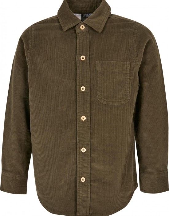 Boys Corduroy Shirt olive 158/164