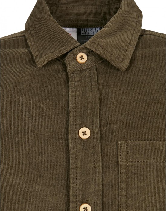 Boys Corduroy Shirt olive 158/164