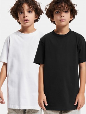 Пакет от 2 броя тениски момчетаBoys Basic Tee 2-Pack white/black 158/164