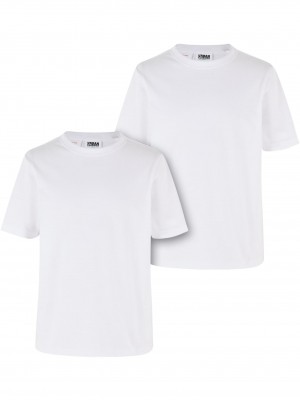Пакет от 2 броя тениски момчетаBoys Organic Basic Tee 2-Pack white+white 158/164