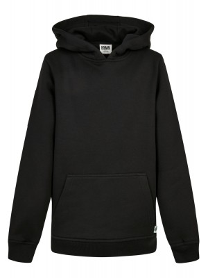 Boys Organic Basic Hoody black 158/164
