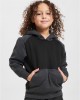 Boys 2-Tone Fake Raglan Hoody black/charcoal 158/164