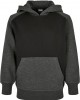 Boys 2-Tone Fake Raglan Hoody black/charcoal 158/164