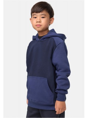 Boys 2-Tone Fake Raglan Hoody midnightnavy/darkblue 158/164