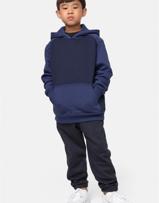 Boys 2-Tone Fake Raglan Hoody midnightnavy/darkblue 158/164