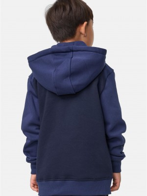 Boys 2-Tone Fake Raglan Hoody midnightnavy/darkblue 158/164