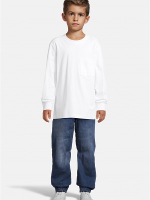 Boys Heavy Oversized Pocket Longsleeve white 158/164