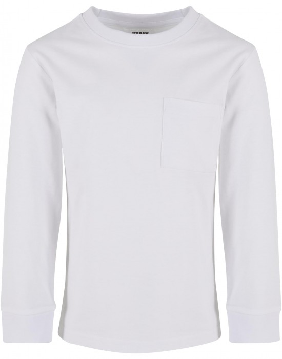 Boys Heavy Oversized Pocket Longsleeve white 158/164