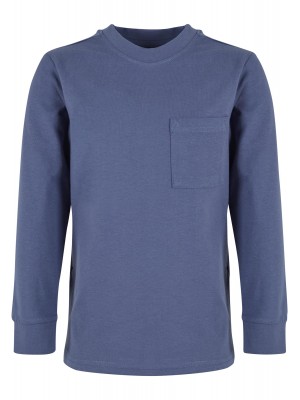 Boys Heavy Oversized Pocket Longsleeve vintageblue 158/164