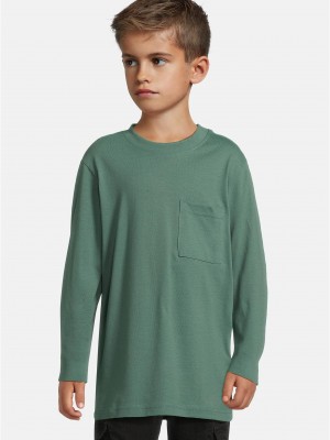 Boys Heavy Oversized Pocket Longsleeve paleleaf 158/164