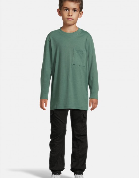 Boys Heavy Oversized Pocket Longsleeve paleleaf 158/164